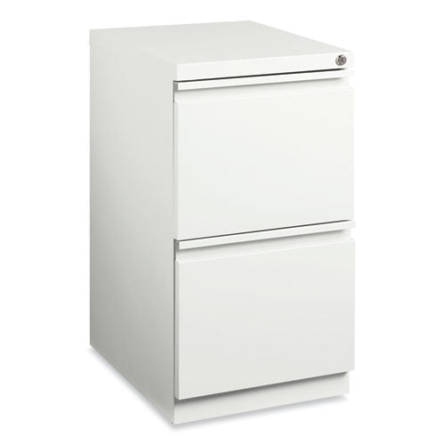 Hirsh Industries Full-width Pull 20 Deep Mobile Pedestal File 2-drawer: File/file Letter White 15x19.88x27.75