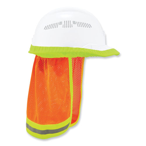 Ergodyne Glowear 8005 Hi-vis Hard Hat Neck Shade 20x12.5 Orange