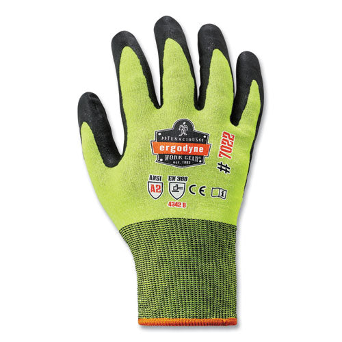 Ergodyne Proflex 7022 Ansi A2 Coated Cr Gloves Dsx Lime Medium Pair