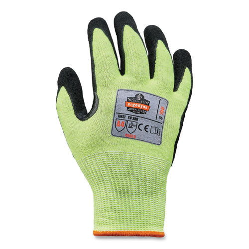 Ergodyne Proflex 7041 Ansi A4 Nitrile-coated Cr Gloves Lime Medium Pair