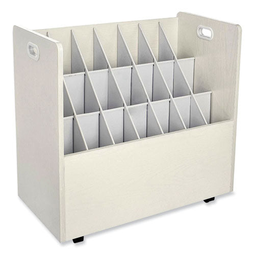 Safco Mobile Roll File 21 Compartments 30.25wx15.75dx29.25h Tan