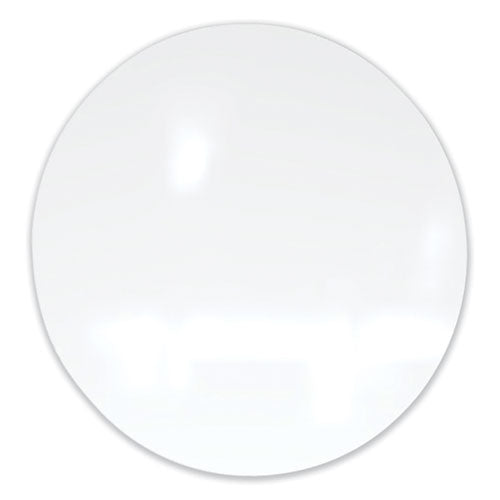 Ghent Coda Low Profile Circular Magnetic Glassboard 36 Diameter White Surface