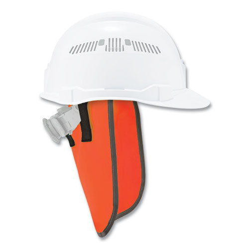 Ergodyne Glowear 8006 Hi-vis Hard Hat Neck Shade 12.25x10.5 Orange