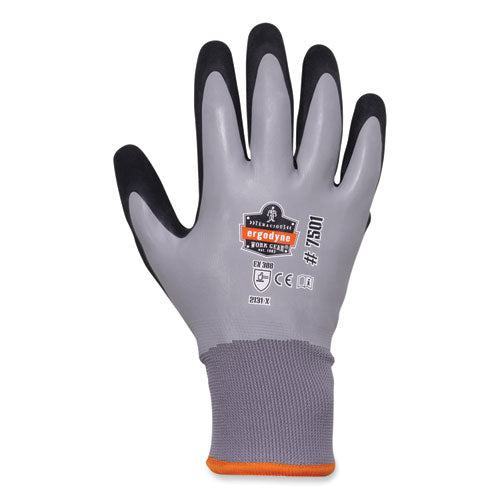Ergodyne Proflex 7501 Coated Waterproof Winter Gloves Gray 2x-large Pair