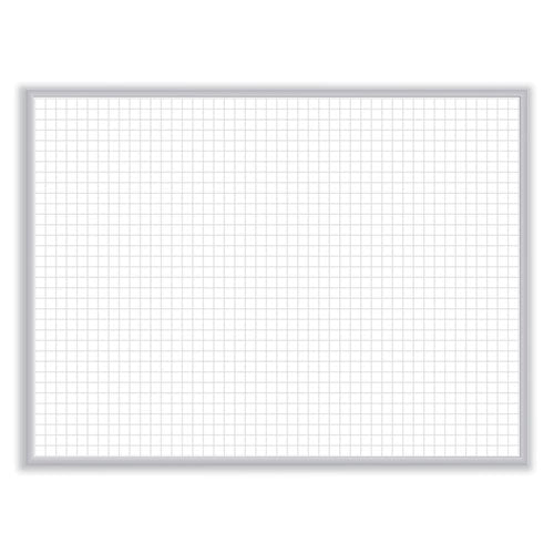 Ghent Non-magnetic Whiteboard With Aluminum Frame 120.63x48.63 White Surface Satin Aluminum Frame