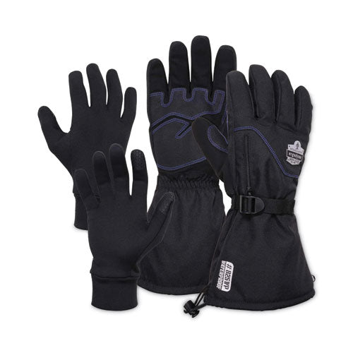 Ergodyne Proflex 825wp Thermal Waterproof Winter Work Gloves Black Large Pair