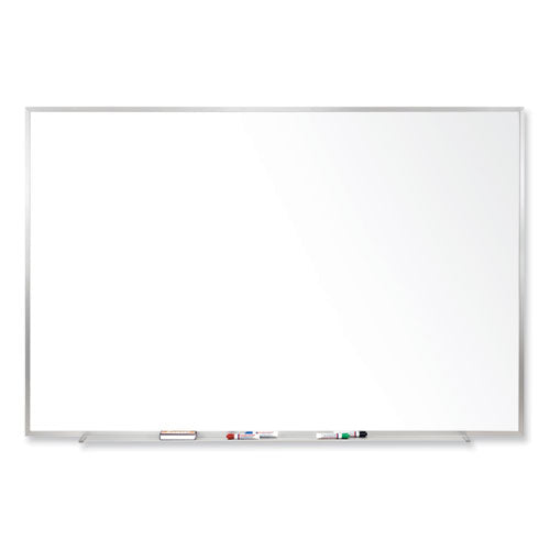 Ghent Magnetic Porcelain Whiteboard With Satin Aluminum Frame 36x24 White Surface