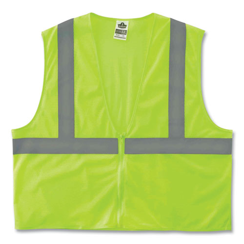 Ergodyne Glowear 8205z Class 2 Super Economy Mesh Vest Polyester Lime 2x-large/3x-large