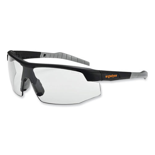 Ergodyne Skullerz Skoll Safety Glasses Black Nylon Impact Frame Antifog Indoor/outdoor Polycarbon Lens