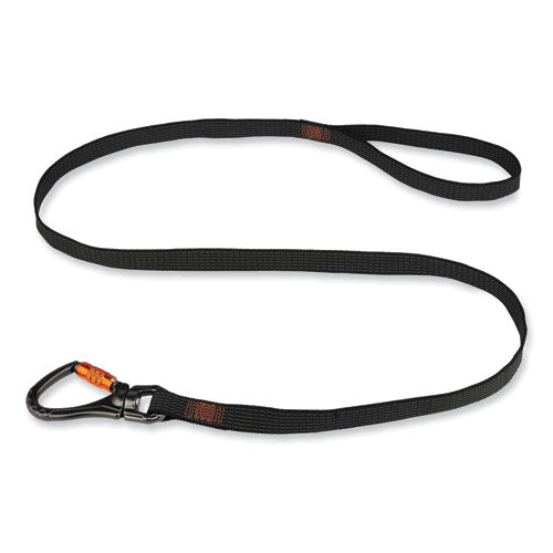 Ergodyne Squids 3129 Tool Lanyard W/double-locking Swivel Carabiner+loop 40 Lb Max Work Cap 76" Black