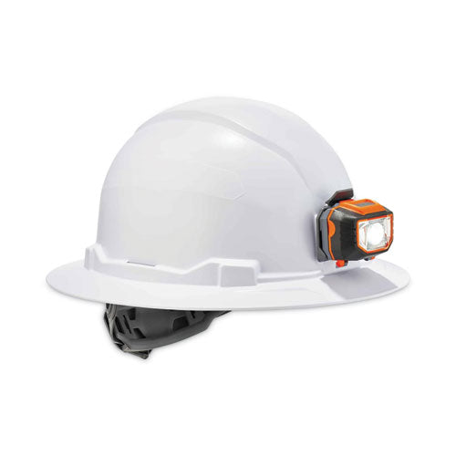 Ergodyne Skullerz 8971led Class E Hard Hat Full Brim With Led Light White