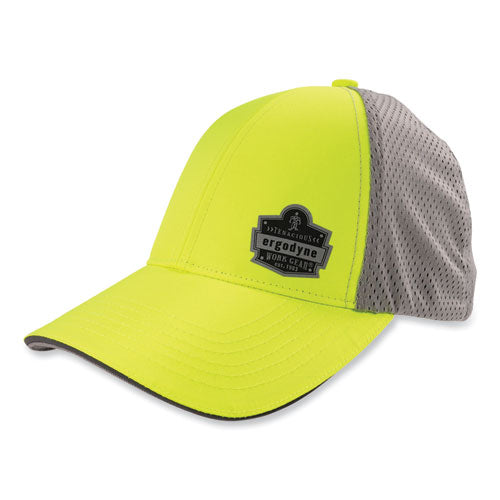 Ergodyne Glowear 8931 Reflective Stretch-fit Hat Cotton/polyester Ergodyne Logo Small/med Hi-vis Lime