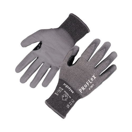 Ergodyne Proflex 7071 Ansi A7 Pu Coated Cr Gloves Gray 2x-large Pair