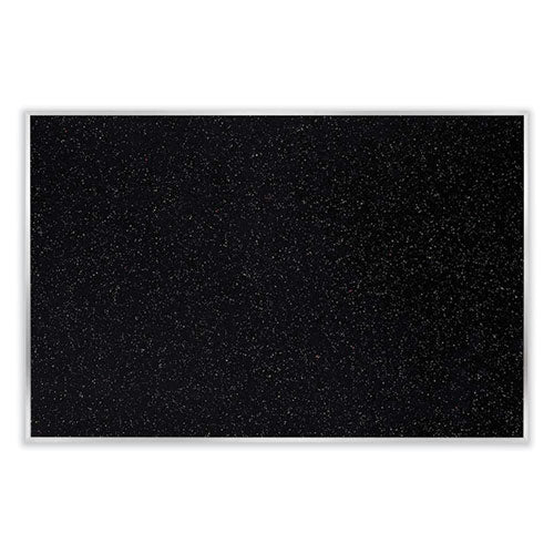 Ghent Satin Aluminum-frame Recycled Rubber Bulletin Boards 96.5x48.5 Confetti Surface