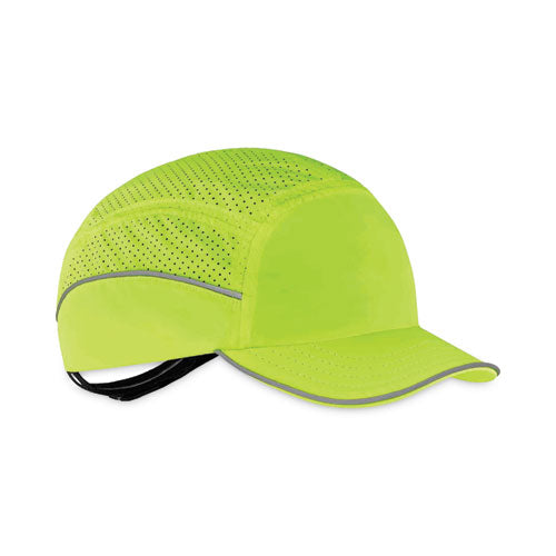 Ergodyne Skullerz 8955 Lightweight Bump Cap Hat Short Brim Lime