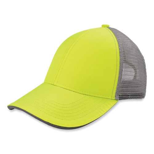 Ergodyne Glowear 8933 Reflective Snapback Hat Cotton/polyester One Size Fits Most Hi-vis Lime