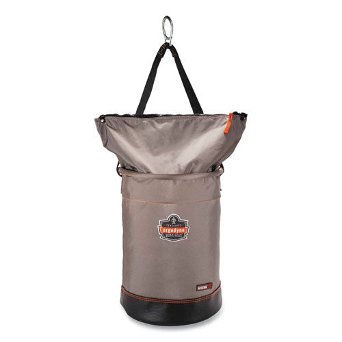 Ergodyne Arsenal 5973 Hoist Bucket Tool Bag With D-rings And Zipper Top 12.5x12.5x17 Gray