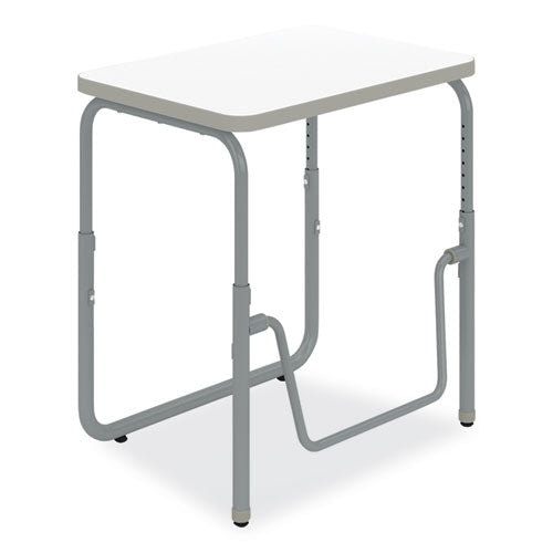 Safco Alphabetter 2.0 Height-adjust Student Desk With Pendulum Bar 27.75x19.75x22 To 30 Dry Erase