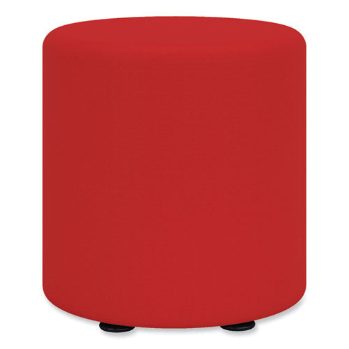 Safco Learn Cylinder Vinyl Ottoman 15" Diax18"h Red