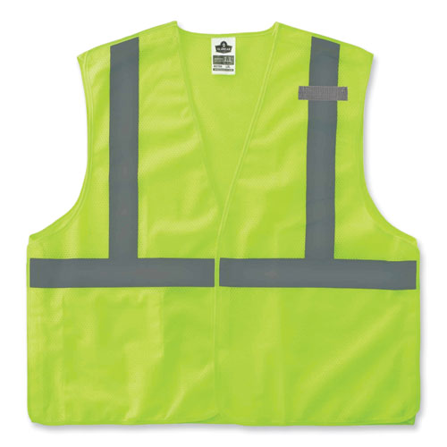 Ergodyne Glowear 8215ba Class 2 Economy Breakaway Mesh Vest Polyester X-small Lime