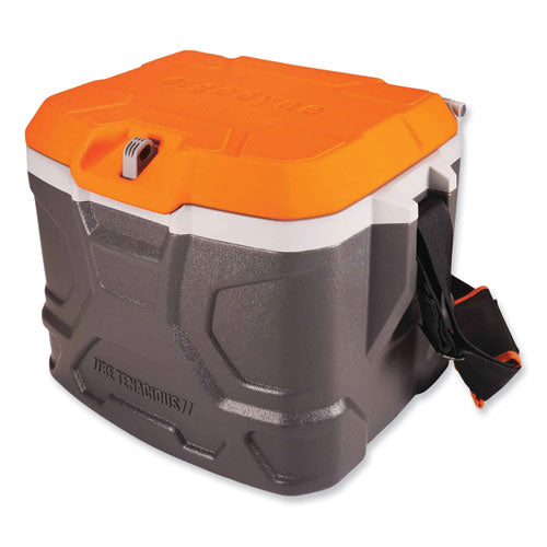 Ergodyne Chill-its 5170 17-quart Industrial Hard Sided Cooler Orange/gray