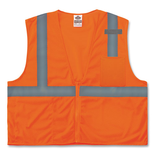 Ergodyne Glowear 8210z Class 2 Economy Mesh Vest Polyester Orange X-small