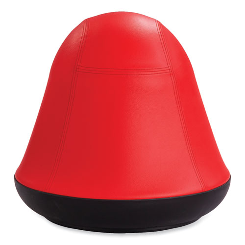 Safco Runtz Swivel Ball Chair Backless Supports Up To 250 Lb Red Vinyl