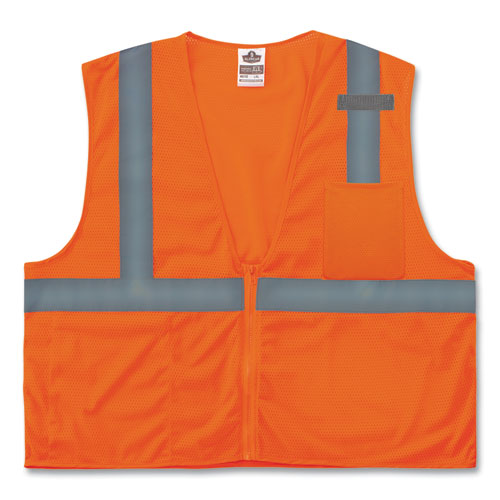 Ergodyne Glowear 8210z Class 2 Economy Mesh Vest Polyester Orange 4x-large/5x-large