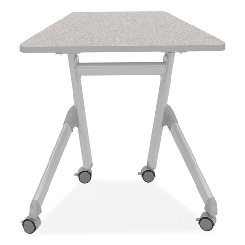 Safco Learn Nesting Trapezoid Desk 32.83"x22.25" To 29.5" Gray