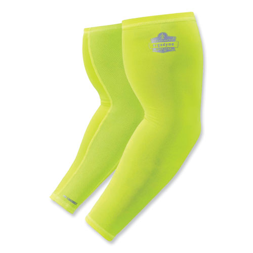 Ergodyne Chill-its 6690 Performance Knit Cooling Arm Sleeve Polyester/spandex X-large Lime 2 Sleeves