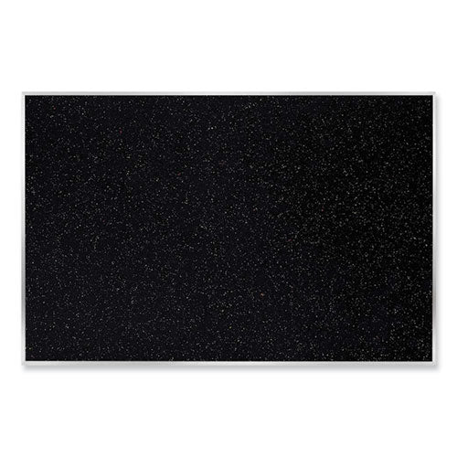 Ghent Satin Aluminum-frame Recycled Rubber Bulletin Boards 72.5x48.5 Confetti Surface