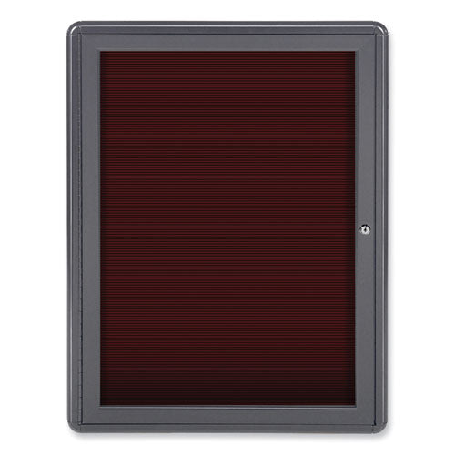 Ghent Enclosed Letterboard 24.13x33.75 Gray Powder-coated Aluminum Frame