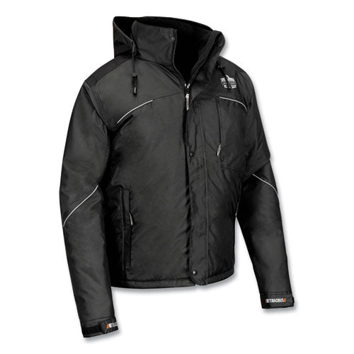 Ergodyne N-ferno 6467 Winter Work Jacket With 300d Polyester Shell 3x-large Black