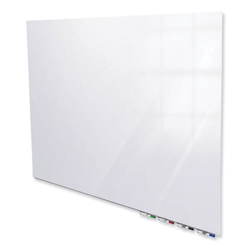 Ghent Aria Low Profile Magnetic Glass Whiteboard 48x36 White Surface