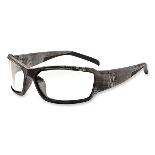 Ergodyne Skullerz Thor Safety Glasses Kryptek Tyhpon Nylon Impact Frame Antifog Clear Polycarbonate Lens