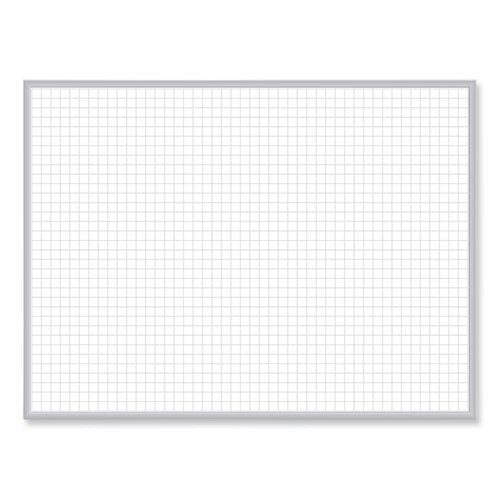 Ghent Non-magnetic Whiteboard With Aluminum Frame 36x23.81 White Surface Satin Aluminum Frame