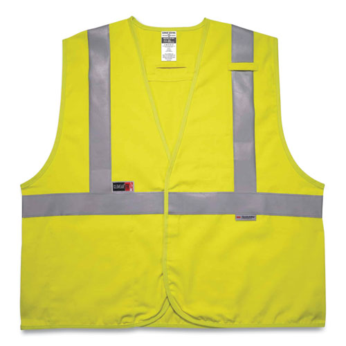 Ergodyne Glowear 8261frhl Class 2 Dual Compliant Fr Hook And Loop Safety Vest Small/medium Lime