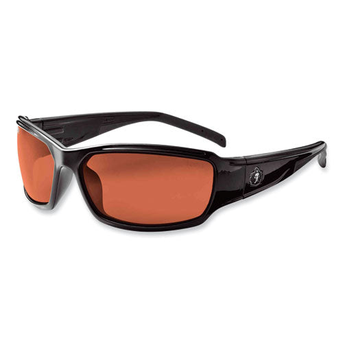 Ergodyne Skullerz Thor Safety Glasses Black Nylon Impact Frame Polarized Copper Polycarbonate Lens