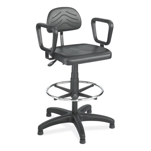 Safco Optional Closed Loop Armrests For Safco Task Master Series Chairs 2x13x9 Black 2/set