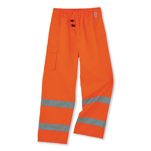 Ergodyne Glowear 8915 Class E Hi-vis Rain Pants X-large Orange