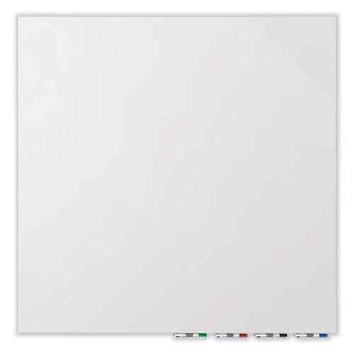 Ghent Aria Low Profile Magnetic Glass Whiteboard 60x36 White Surface