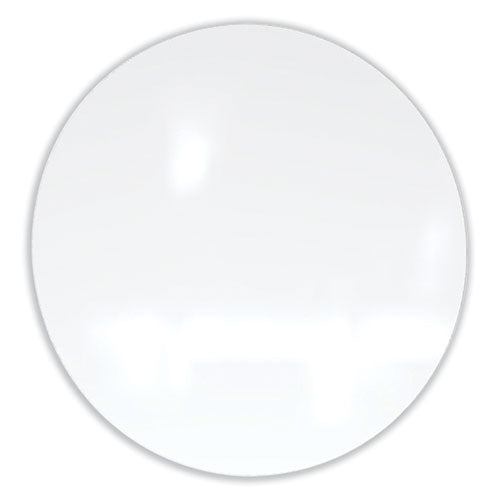 Ghent Coda Low Profile Circular Magnetic Glassboard 48 Diameter White Surface