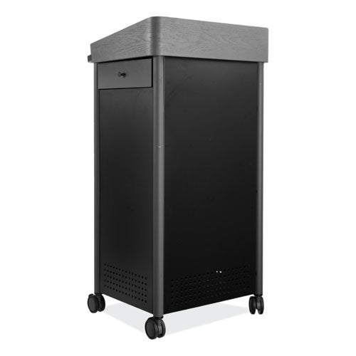 Oklahoma Sound Greystone Lectern 23.5x19.25x45.5 Charcoal Gray