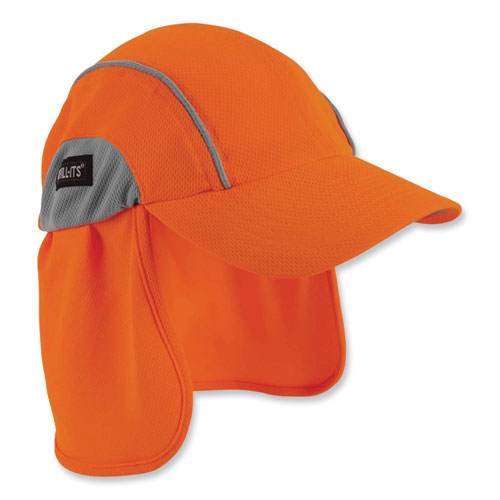 Ergodyne Chill-its 6650 High-performance Hat Plus Neck Shade Polyester One Size Fits Most Orange