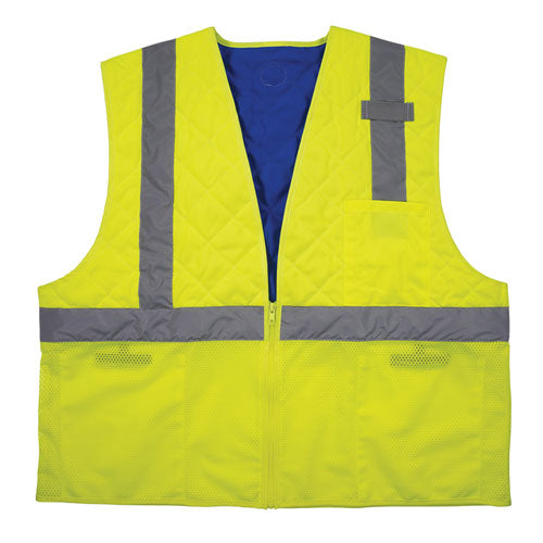 Ergodyne Chill-its 6668 Class 2 Hi-vis Safety Cooling Vest Polymer X-large Lime