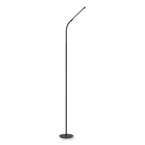 Safco Resi Led Floor Lamp Gooseneck 60" Tall Black