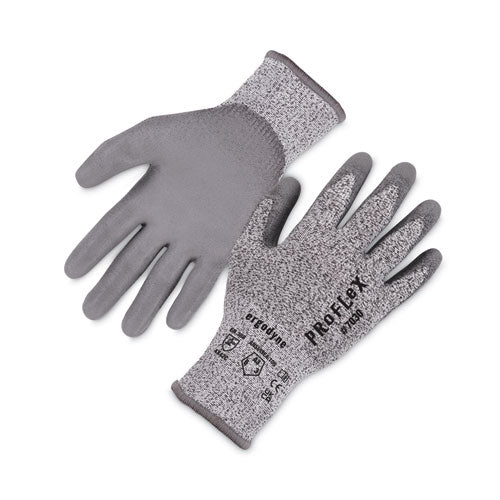 Ergodyne Proflex 7030 Ansi A3 Pu Coated Cr Gloves Gray Medium Pair