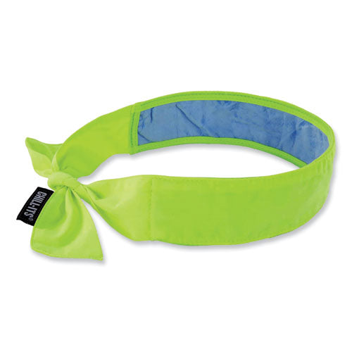 Ergodyne Chill-its 6700ct Cooling Bandana Pva Tie Headband One Size Fits Most Lime