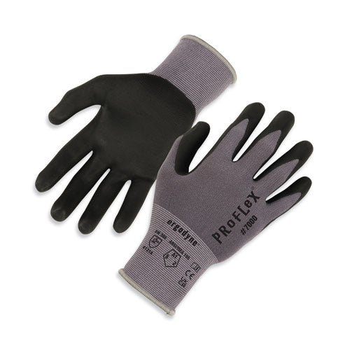 Ergodyne Proflex 7000 Nitrile-coated Gloves Microfoam Palm Gray 2x-large Pair