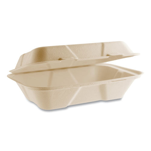 Vegware™ Nourish Molded Fiber Takeout Containers 6.1x9x2.9 Natural Sugarcane 200/Case